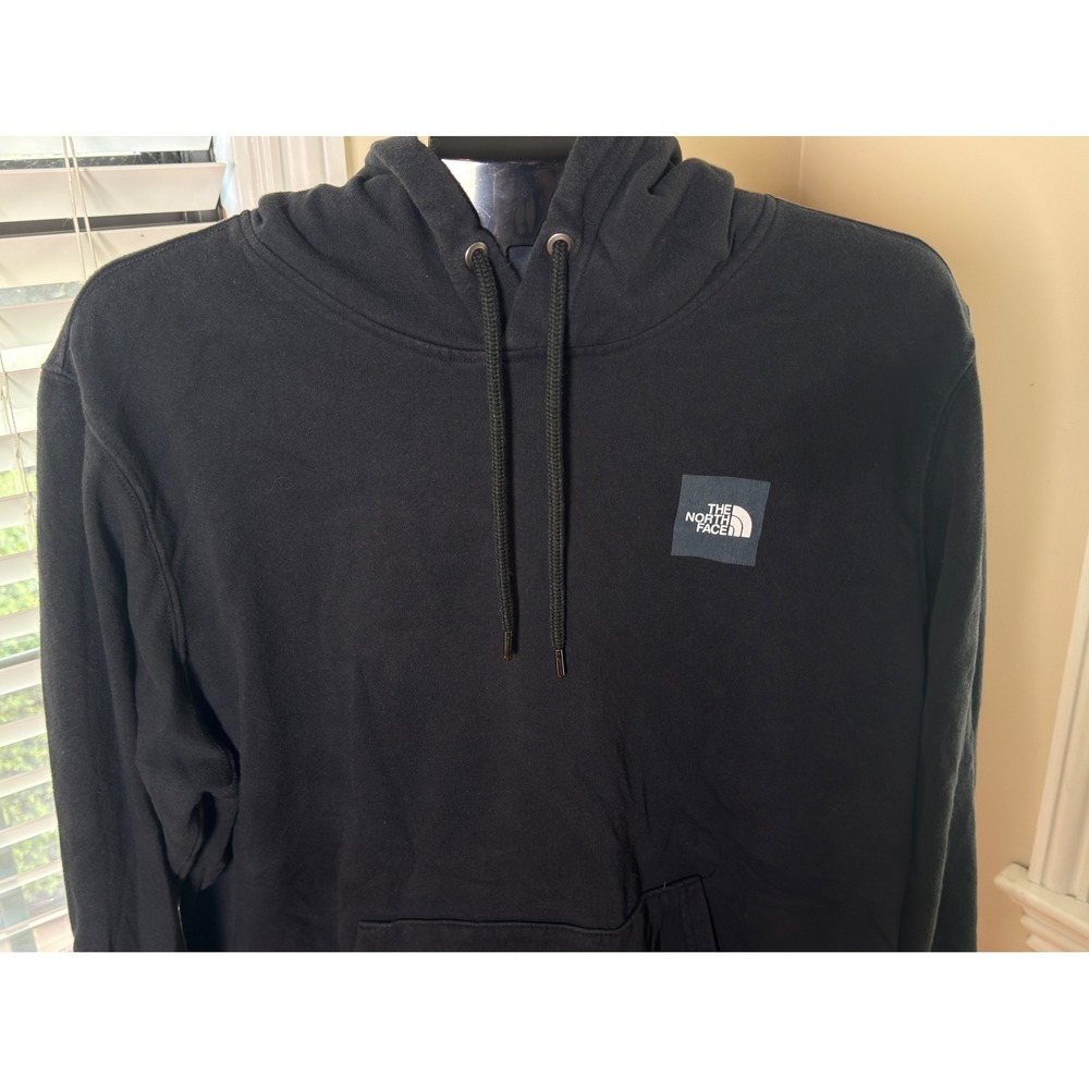 The North Face Mens Red Box Pullover Hoodie Black Sweatshirt Large NF0A3FRE